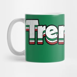 Trentino, Italy - Retro Style Typography Design Mug